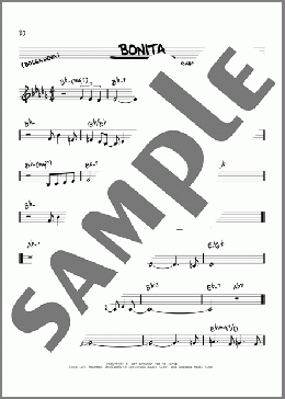 Bonita(Antonio Carlos Jobim) 楽譜 その他 ダウンロード