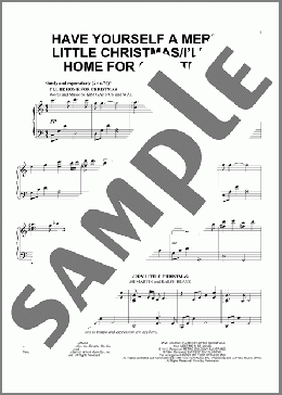 Have Yourself A Merry Little Christmas/I'll Be Home For Christmas(Kim Gannon/Hugh Martin/Ralph Blane/Walter Kent) 楽譜 ピアノ（ソロ） ダウンロード