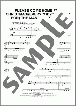 Please Come Home For Christmas/(Everybody's Waitin' For) The Man With The Bag(Gene Redd/Charles Brown/Dudley Brooks/Irving Taylor/Harold Stanley) 楽譜 ピアノ（ソロ） ダウンロード
