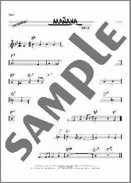 Manana(Peggy Lee/Dave Barbour) 楽譜 その他 ダウンロード