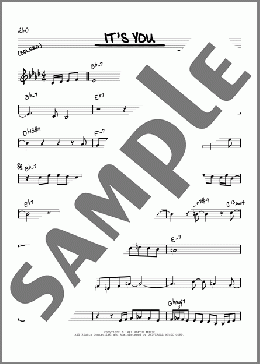 It's You(David Sanborn) 楽譜 その他 ダウンロード