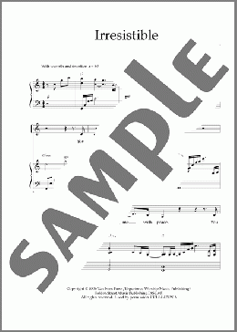 Irresistible (arr. Bradley Knight)(Regi Stone/David M. Edwards/David M. Edwards and Regi Stone) 楽譜 ピアノ & ボーカル ダウンロード