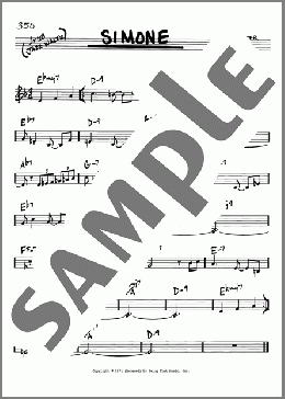 Simone(Frank Foster) 楽譜 その他 ダウンロード