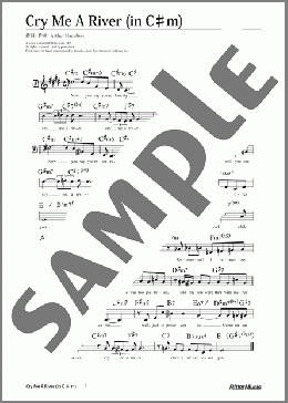 Cry Me A River (移調バージョン in C♯m)(Arthur Hamilton) 楽譜 メロディ 中級 ダウンロード