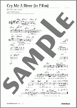 Cry Me A River (移調バージョン in F♯m)(Arthur Hamilton) 楽譜 メロディ 中級 ダウンロード