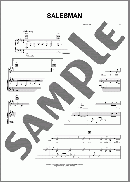 Salesman(Vanessa Carlton) 楽譜 ピアノ & ボーカル & ギター ダウンロード