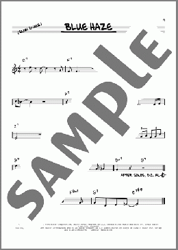 Blue Haze(Miles Davis) 楽譜 その他 ダウンロード