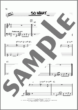 So What(Miles Davis) 楽譜 その他 ダウンロード