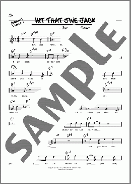 Hit That Jive Jack (High Voice)(John Alston/Campbell Skeets Tolbert) 楽譜 その他 ダウンロード