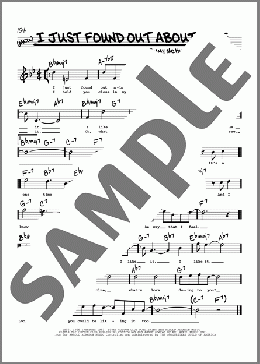 I Just Found Out About Love (High Voice)(Jimmy McHugh/Harold Adamson) 楽譜 その他 ダウンロード