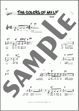 The Colors Of My Life (High Voice) (from Barnum)(Cy Coleman/Michael Stewart) 楽譜 その他 ダウンロード