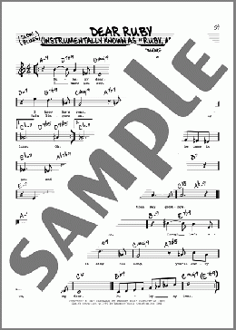 Dear Ruby (High Voice)(Thelonious Monk/Sally Swisher) 楽譜 その他 ダウンロード