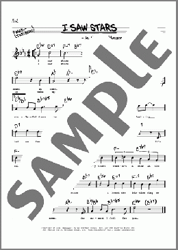 I Saw Stars (High Voice)(Al Hoffman/Al Goodhart/Maurice Sigler) 楽譜 その他 ダウンロード