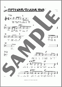 Fifty Ways To Leave Your Lover (High Voice)(Simon & Garfunkel) 楽譜 その他 ダウンロード