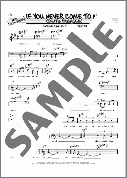 If You Never Come To Me (Inutil Paisagem) (High Voice)(Ray Gilbert/Antonio Carlos Jobim/Aloysio de Oliveira) 楽譜 その他 ダウンロード