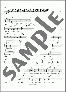 In The Blue Of Evening (High Voice)(Tom Adair) 楽譜 その他 ダウンロード