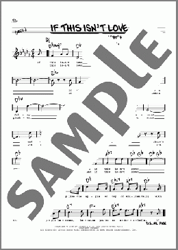 If This Isn't Love (High Voice) (from Finian's Rainbow)(Burton Lane/E.Y. Harburg/E.Y. ”Yip” Harburg and Burton Lane) 楽譜 その他 ダウンロード