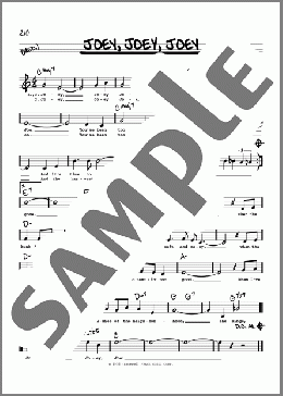 Joey, Joey, Joey (High Voice) (from The Most Happy Fella)(Frank Loesser) 楽譜 その他 ダウンロード