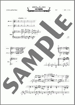 トルコ行進曲(サキソフォックス) 楽譜 アンサンブル（フルスコア＋全パート） 中級 ダウンロード