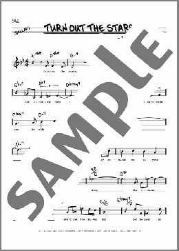 Turn Out The Stars (High Voice)(Bill Evans) 楽譜 その他 ダウンロード