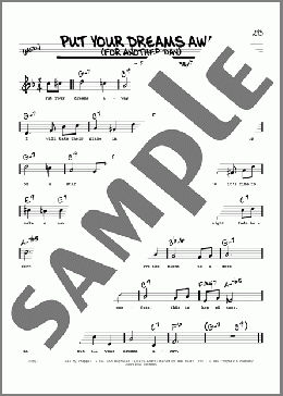 Put Your Dreams Away (For Another Day) (High Voice)(Frank Sinatra) 楽譜 その他 ダウンロード
