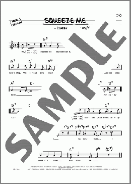 Squeeze Me (High Voice)(Thomas Waller/Clarence Williams) 楽譜 その他 ダウンロード