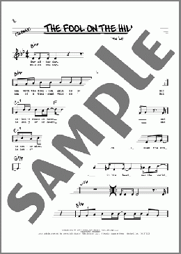 The Fool On The Hill (High Voice)(The Beatles) 楽譜 その他 ダウンロード