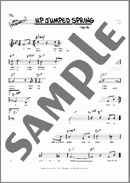 Up Jumped Spring (High Voice)(Freddie Hubbard) 楽譜 その他 ダウンロード