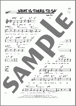 What Is There To Say (High Voice) (from The Ziegfeld Follies of 1934)(Vernon Duke/E.Y. ”Yip” Harburg/E.Y. ”Yip” Harburg and Vernon Duke) 楽譜 その他 ダウンロード