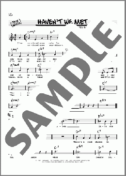 Haven't We Met (High Voice)(Mel Torme) 楽譜 その他 ダウンロード