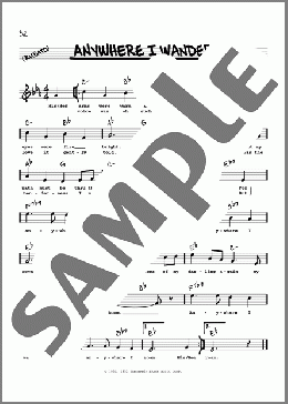 Anywhere I Wander (High Voice) (from Hans Christian Andersen)(Frank Loesser) 楽譜 その他 ダウンロード