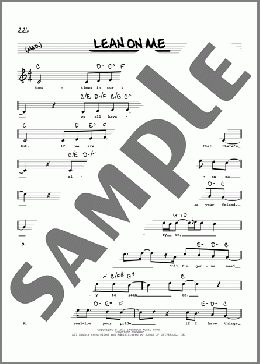 Lean On Me (High Voice)(Bill Withers) 楽譜 その他 ダウンロード