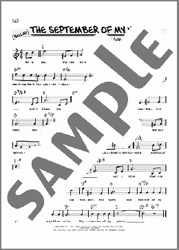 The September Of My Years (High Voice)(Frank Sinatra) 楽譜 その他 ダウンロード