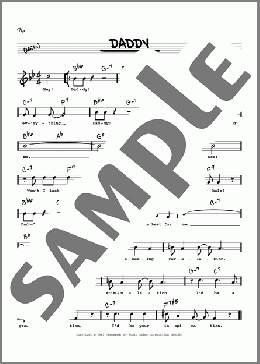 Daddy (High Voice)(Sammy Kaye/Joan Davis & Jinx Falkenburg) 楽譜 その他 ダウンロード