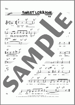 Sweet Lorraine (High Voice)(Mitchell Parish/Cliff Burwell) 楽譜 その他 ダウンロード