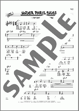 Under Paris Skies (High Voice)(Kim Gannon) 楽譜 その他 ダウンロード