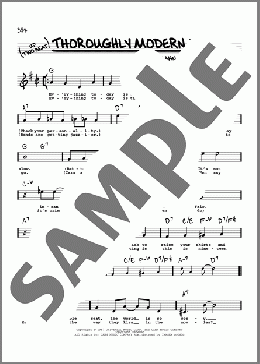 Thoroughly Modern Millie (High Voice)(Sammy Cahn/James Van Heusen) 楽譜 その他 ダウンロード