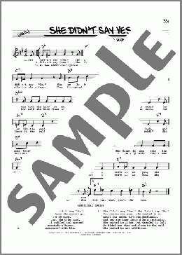 She Didn't Say Yes (High Voice)(Jerome Kern/Otto Harbach) 楽譜 その他 ダウンロード