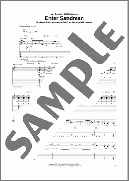 Enter Sandman(Metallica) 楽譜 ギター（ソロ） ダウンロード