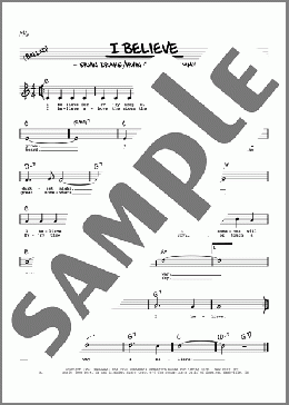 I Believe (High Voice)(Al Stillman/Ervin Drake/Jimmy Shirl/Irvin Graham) 楽譜 その他 ダウンロード