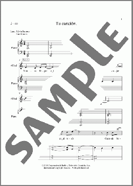 Tu Cancion(Amaia & Alfred/Amaia Romero/Alfred Garcia) 楽譜 ピアノ & ボーカル ダウンロード