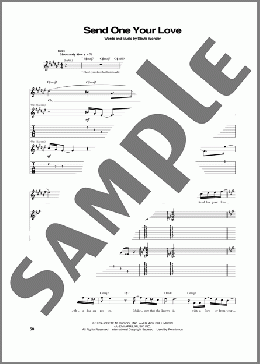 Send One Your Love(Stevie Wonder) 楽譜 ギター（ソロ） ダウンロード