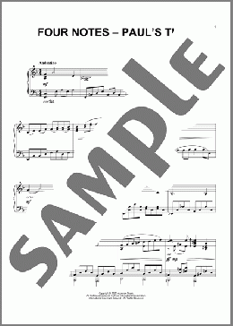 Four Notes - Paul's Tune(Paul Harvey) 楽譜 ピアノ（ソロ） ダウンロード