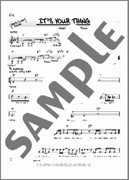 It's Your Thing(The Isley Brothers) 楽譜 その他 ダウンロード