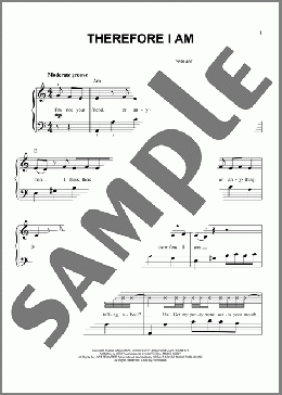 Therefore I Am(Billie Eilish) 楽譜 ピアノ（ソロ） ダウンロード