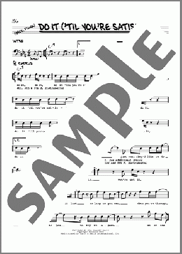 Do It ('Til You're Satisfied)(B.T. Express) 楽譜 その他 ダウンロード