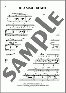 To A Small Degree (from Prettybelle)(Robert Merrill) 楽譜 ピアノ & ボーカル ダウンロード