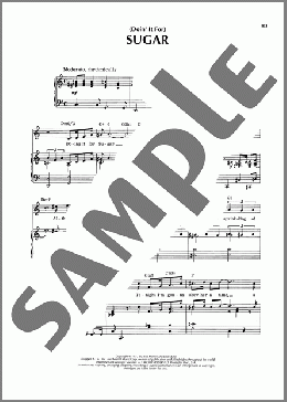 (Doin' It For) Sugar (from Some Like It Hot)(Bob Merrill) 楽譜 ピアノ & ボーカル ダウンロード