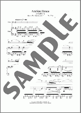 Arabian Dance (”Coffee”), Op. 71a (from The Nutcracker)(Pyotr Il'yich Tchaikovsky) 楽譜 その他 ダウンロード