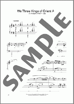 We Three Kings Of Orient Are (in the style of Franz Liszt) (arr. Carol Klose)(John H. Hopkins, Jr.) 楽譜 ピアノ（ソロ） ダウンロード